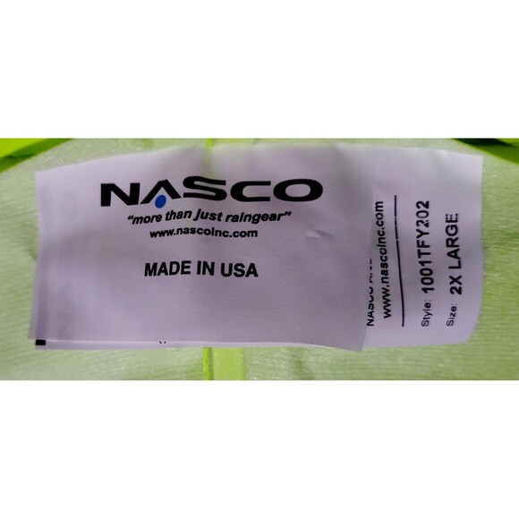 Nasco Electric Arc Resistant HiVis Bib 1001TFY202 ANSI 107 Level 2 Class E Flame - Picture 4 of 12